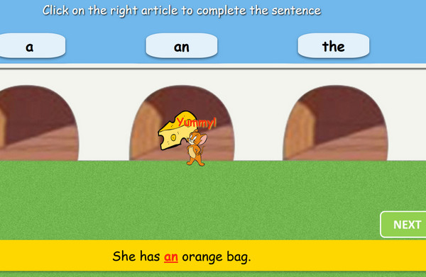 英语冠词学习游戏
