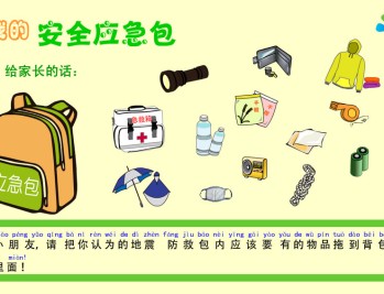 地震安全应急包 Flash 互动课件_儿童防灾自救教学动画_奇乐资源网
